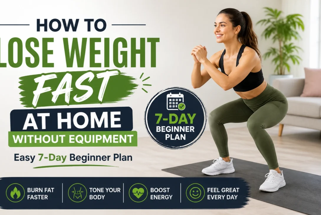 How to Lose Weight Fast at Home Without Equipment Easy 7-Day Beginner Plan