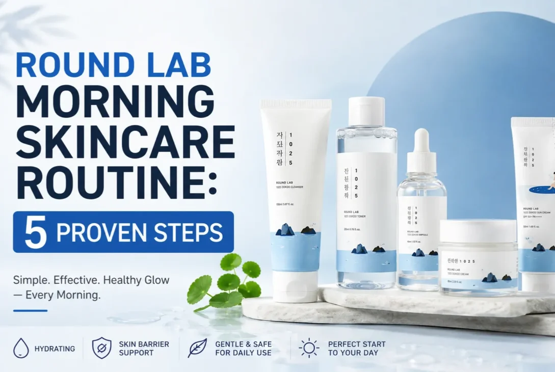 Round Lab Morning Skincare Routine 5 Proven Steps