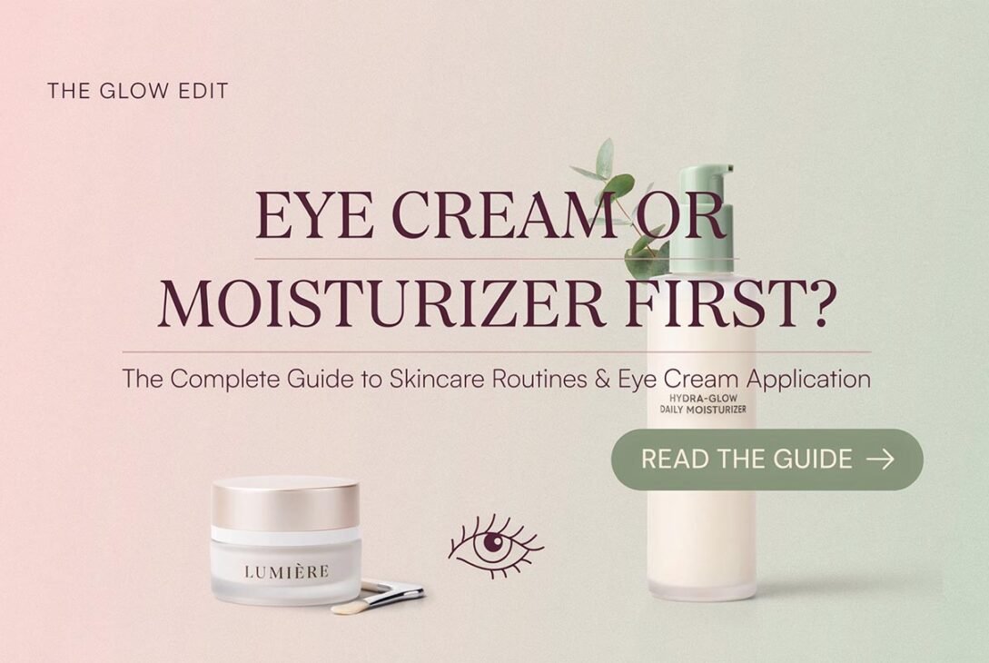 Eye Cream or Moisturiser First Complete Guide: Skincare Routines, Eye Cream