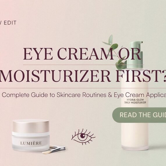 Eye Cream or Moisturiser First Complete Guide: Skincare Routines, Eye Cream