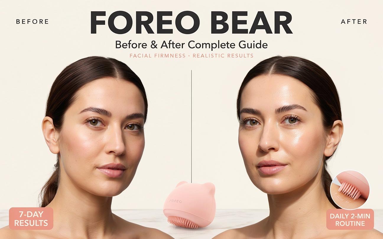 foreo bear before and after