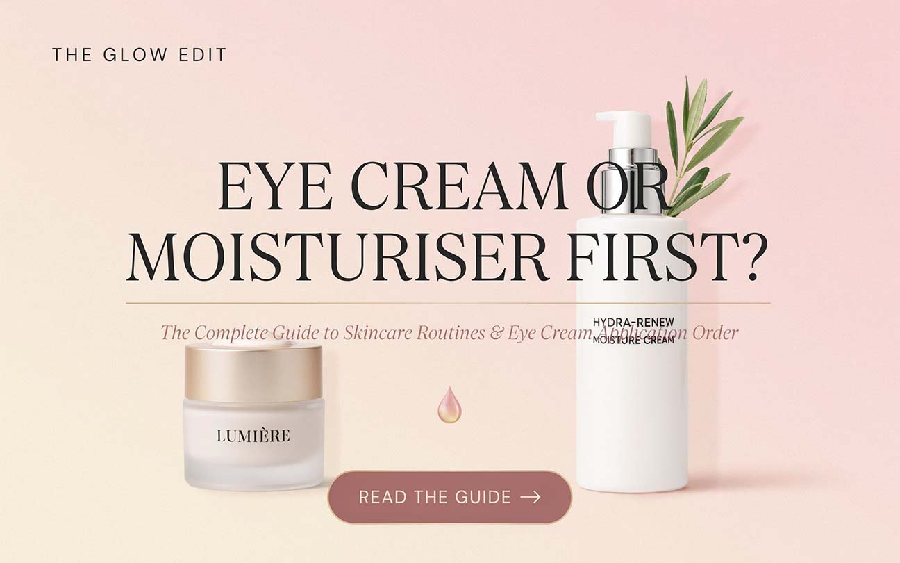 eye cream or moisturiser first