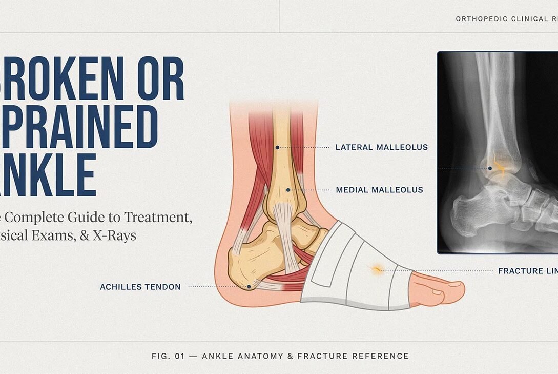 Broken or Sprained Ankle: The Complete Guide to Treatment, Physical Exams, and X-Rays
