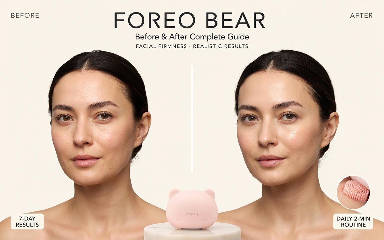 foreo bear before and after