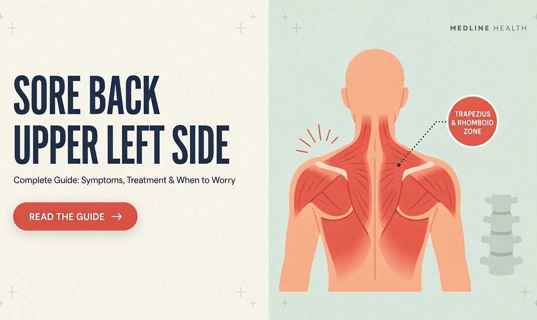 Sore Back Upper Left Side Complete Guide: Symptoms, Treatment & When to Worry
