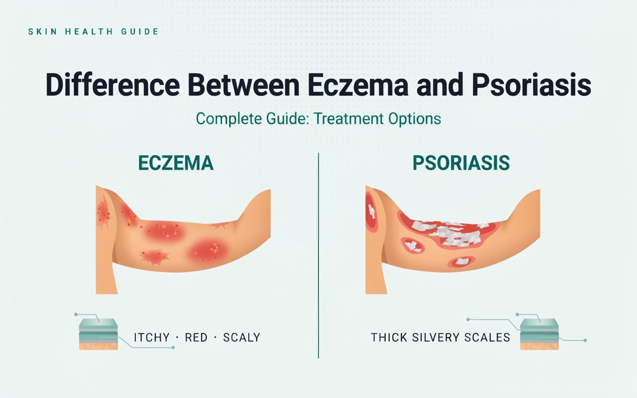 Difference Between Eczema and Psoriasis Complete Guide: Treatment Options
