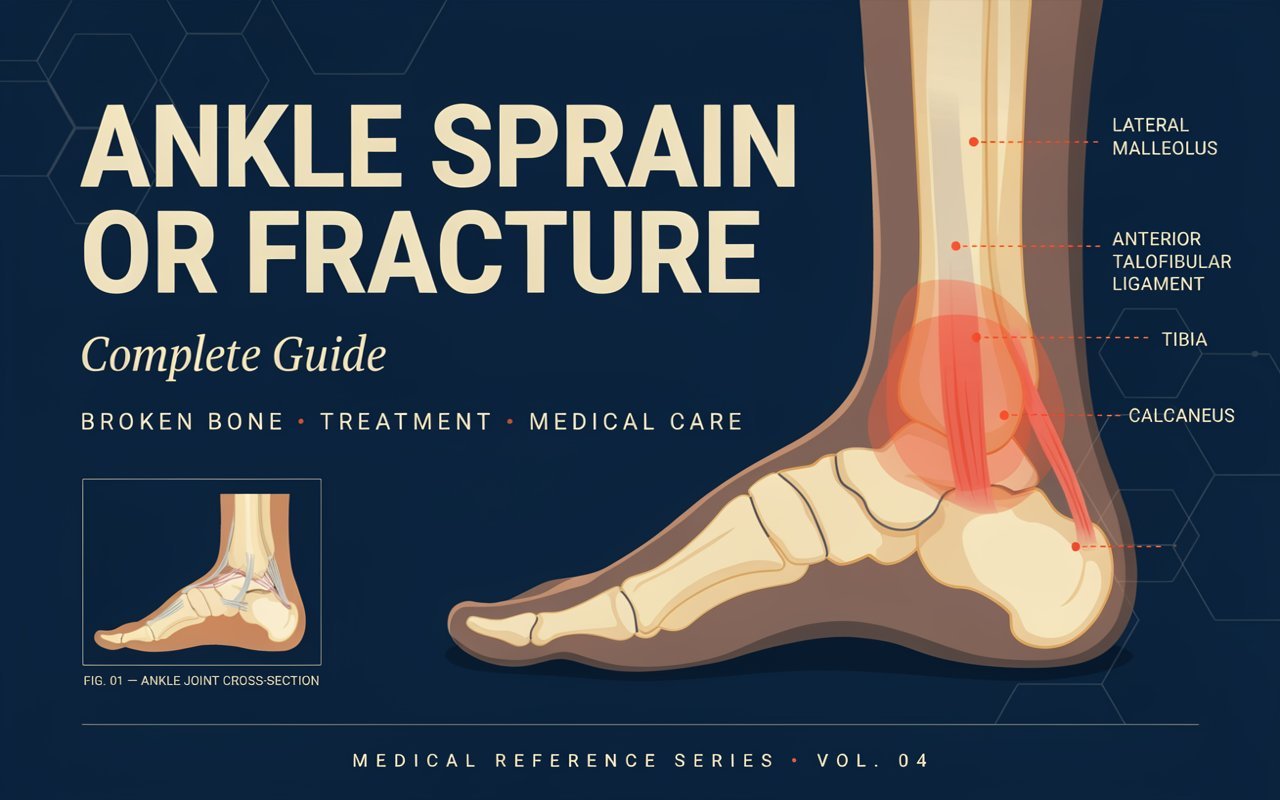 Ankle Sprain or Fracture Complete Guide: Broken Bone, Treatment & Medical Care