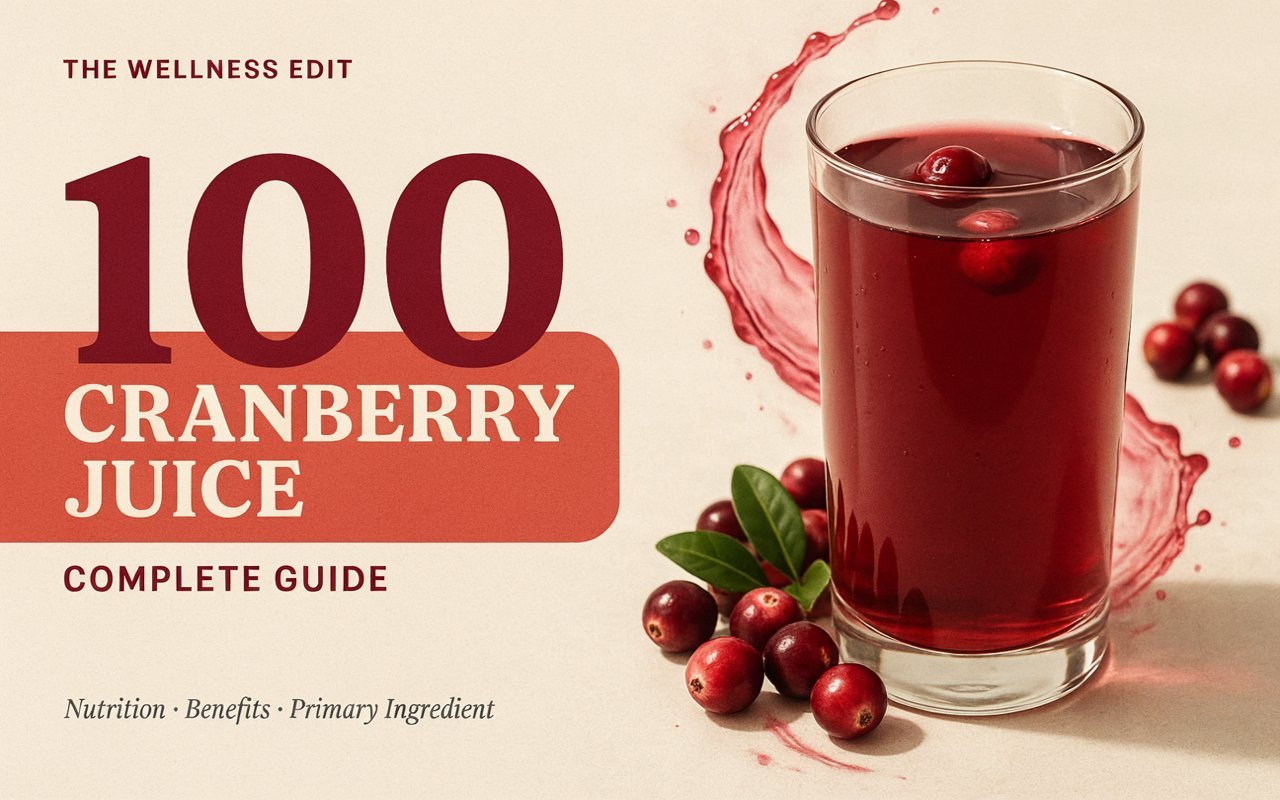 100 Cranberry Juice Complete Guide: Nutrition, Benefits & Primary Ingredient