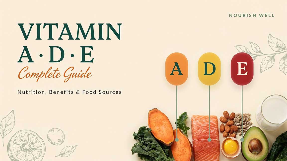Vitamin A D and E Complete Guide: Nutrition, Benefits & Food Sources