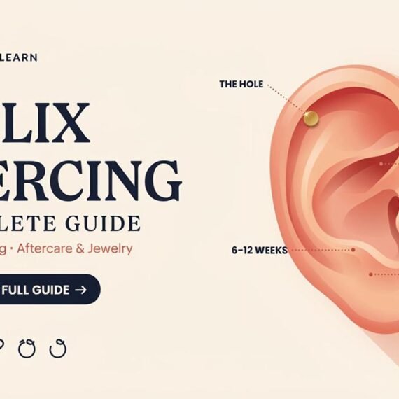 Helix Piercing Complete Guide: Pain, Healing, Aftercare & Jewelry