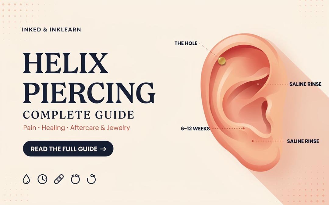 Helix Piercing Complete Guide: Pain, Healing, Aftercare & Jewelry