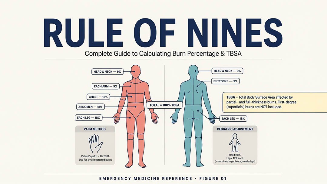 Rule of Nines Complete Guide: How to Calculate Burn Percentage and TBSA